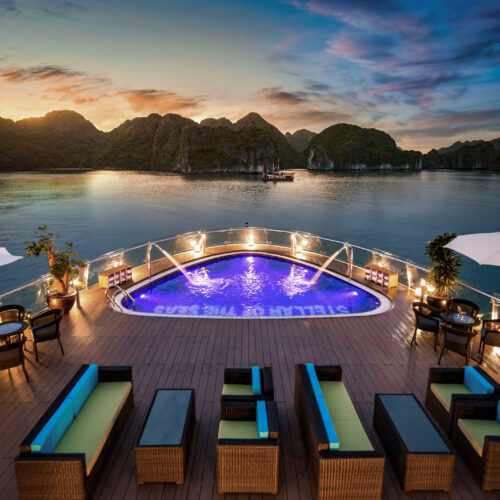 halong bay tours cruises from Hanoi to Halong bay best things to do in Halong Bay Hotels with 1 day trip stellar of the seas luxury 5 stars cruises